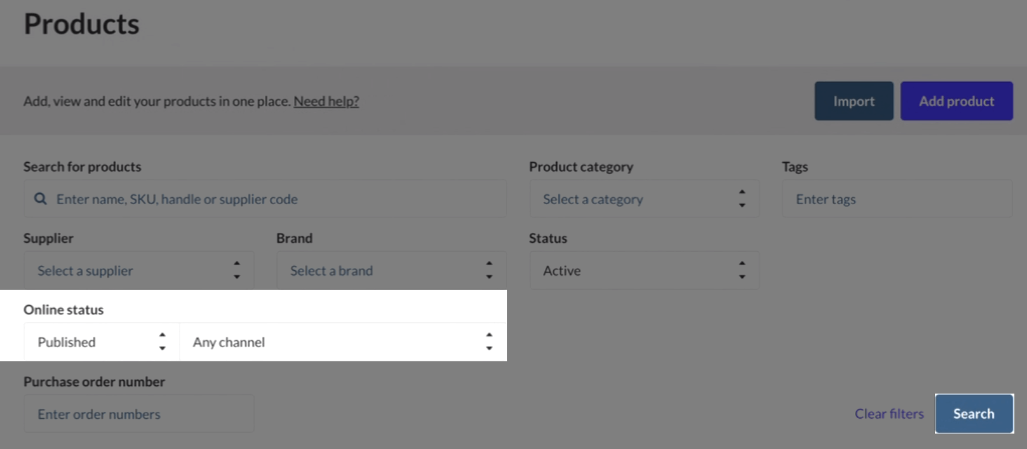 Online Status Filter