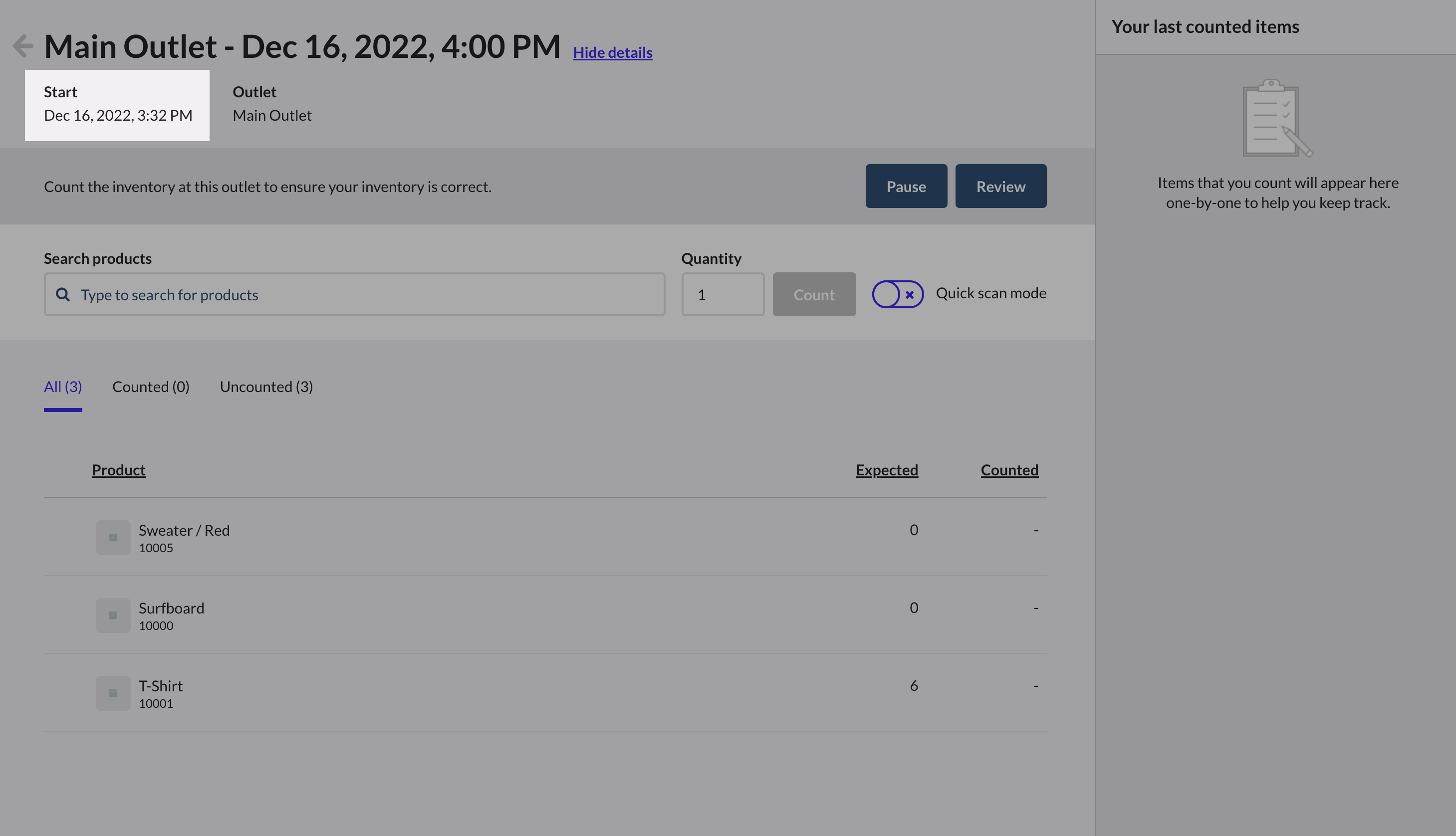 Why is my product not showing up in inventory count? Lightspeed Retail (XSeries)