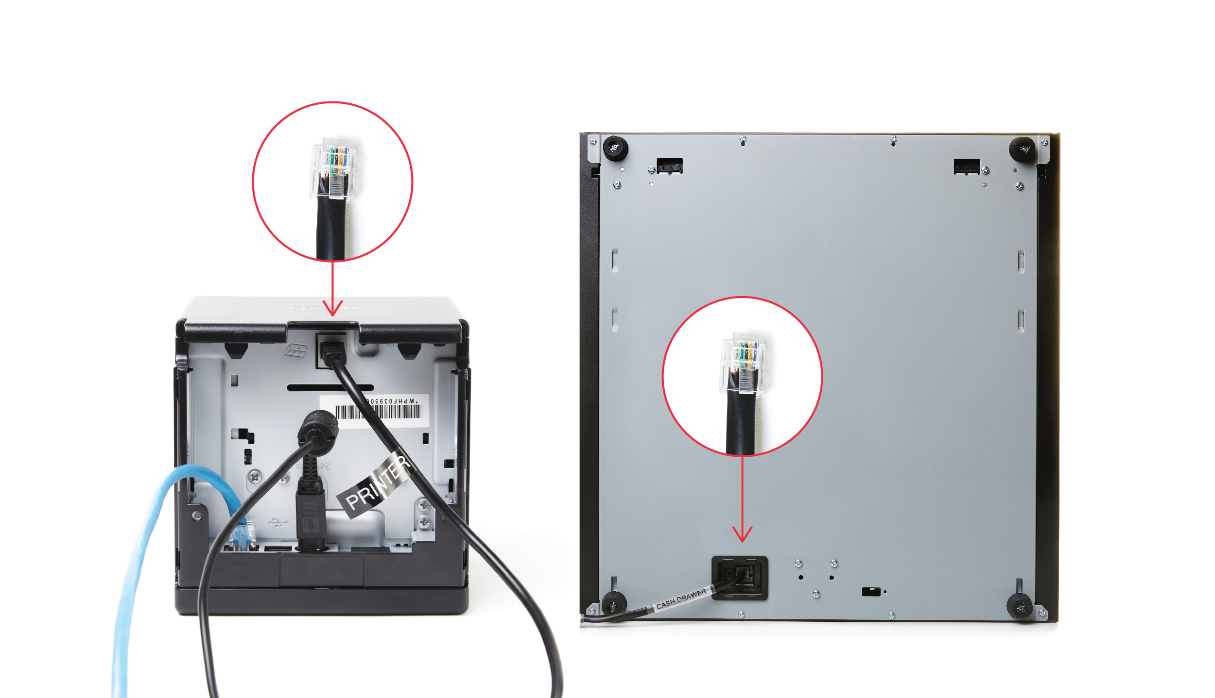 Cash drawer cable