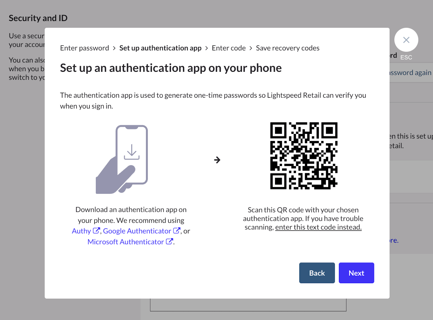 Multi-factor authentication (MFA) in Retail POS (X-Series 
