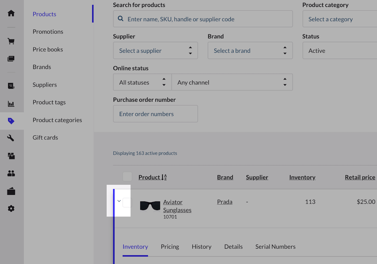 Adding and viewing product locations Lightspeed Retail (XSeries)