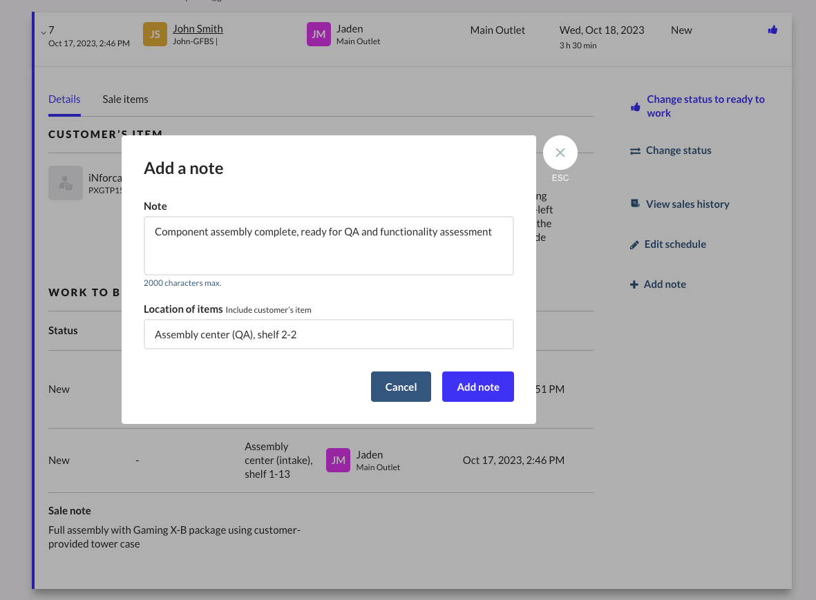 Retail-X-Service-Item-Record-Add-Note-Information.png