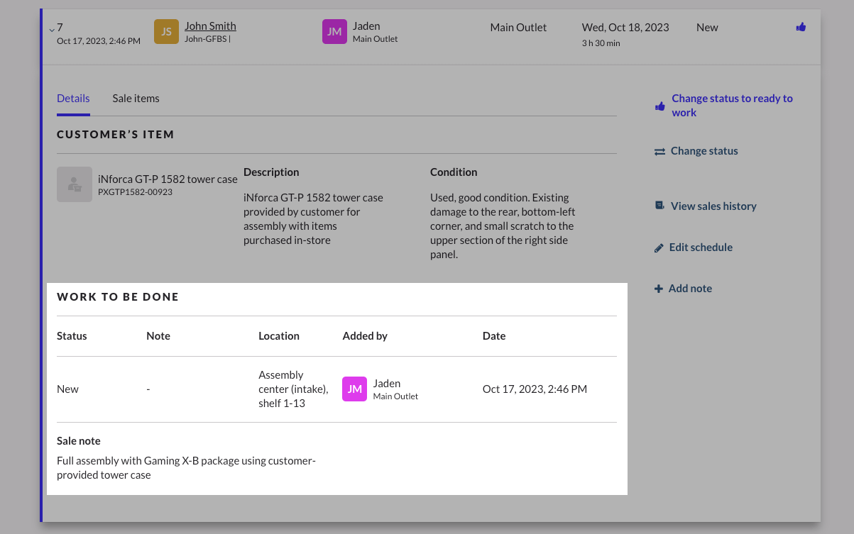 Retail-X-Service-Item-Work-To-Be-Done-Record.png