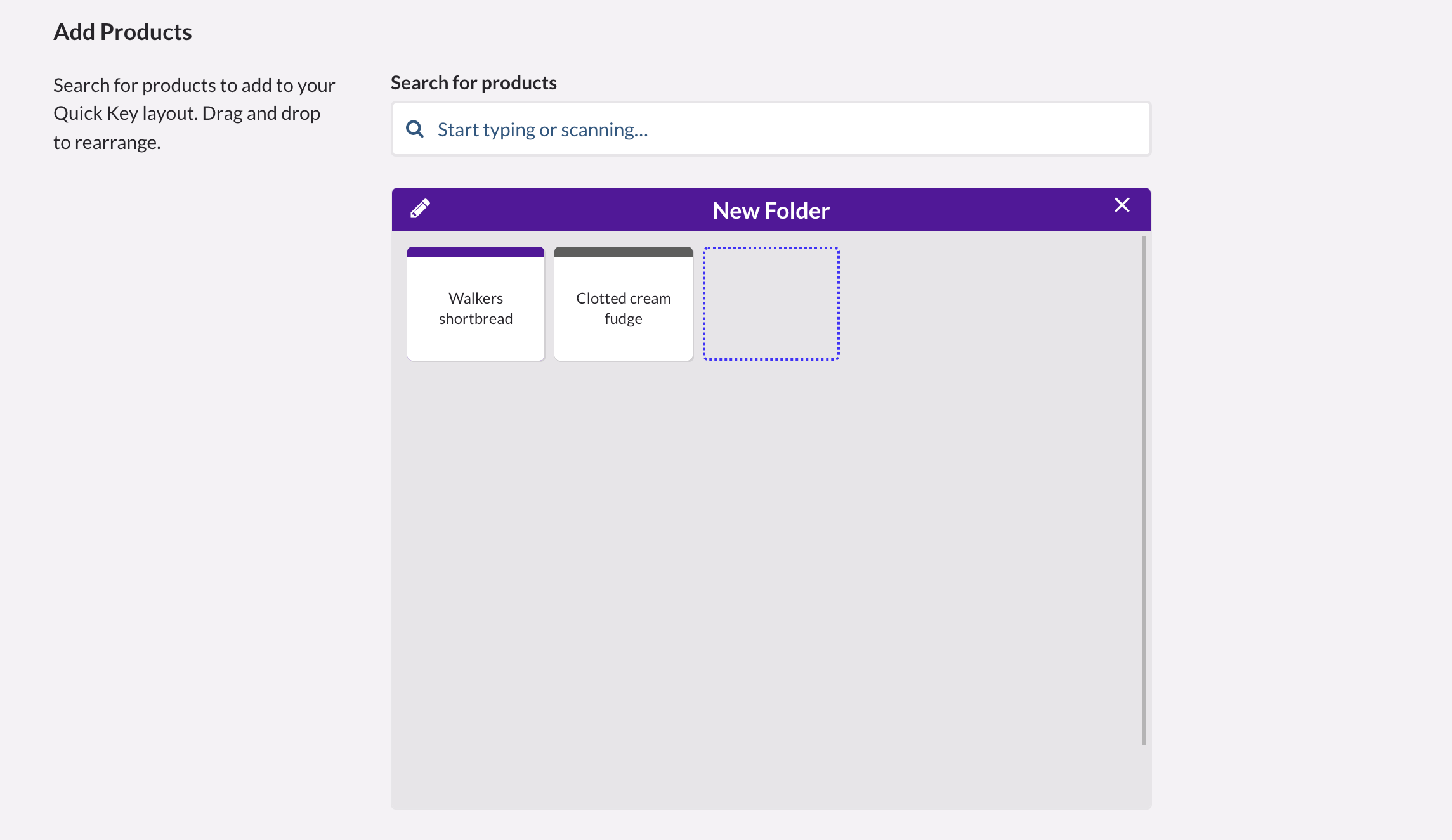 Fenêtre contextuelle de modification du dossier, montrant des options permettant de modifier le nom et la couleur.