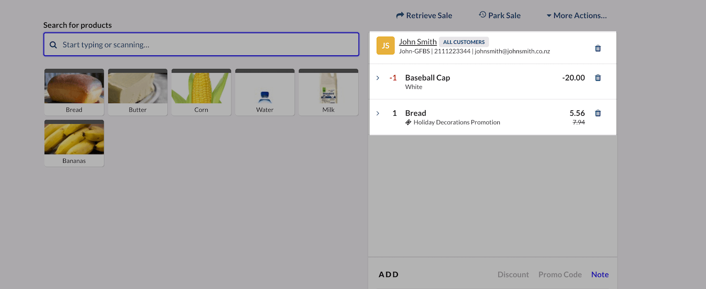 Sell screen with exchange item added showing positive quantity and value.