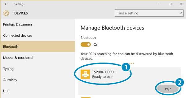Jumelage Bluetooth sous Windows