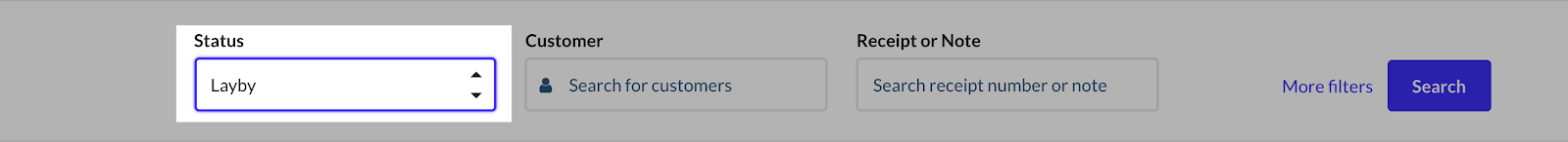 Menu déroulant État