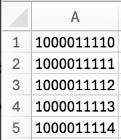 Void gift cards CSV example