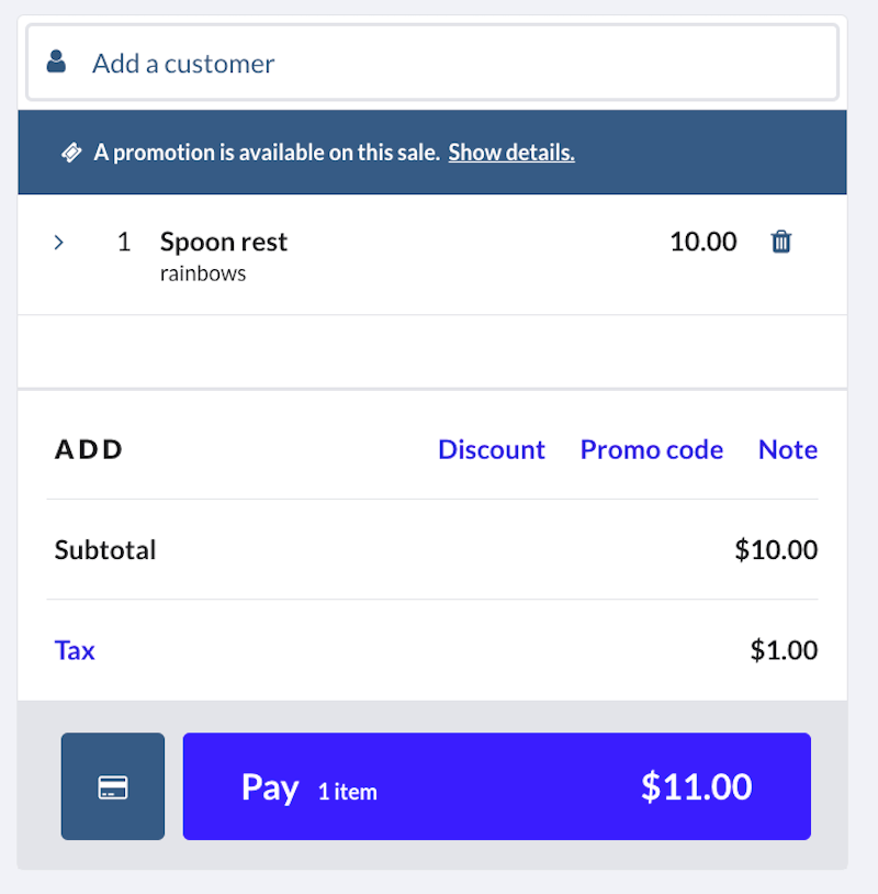 Message de l’invite de promotion.