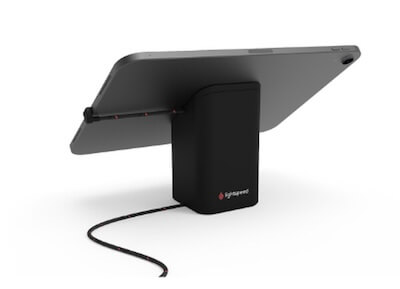 Universal tablet stand.