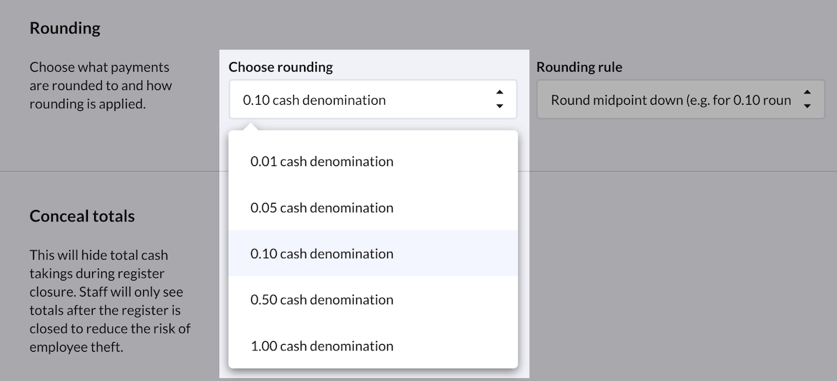 Valeur de l’arrondi.