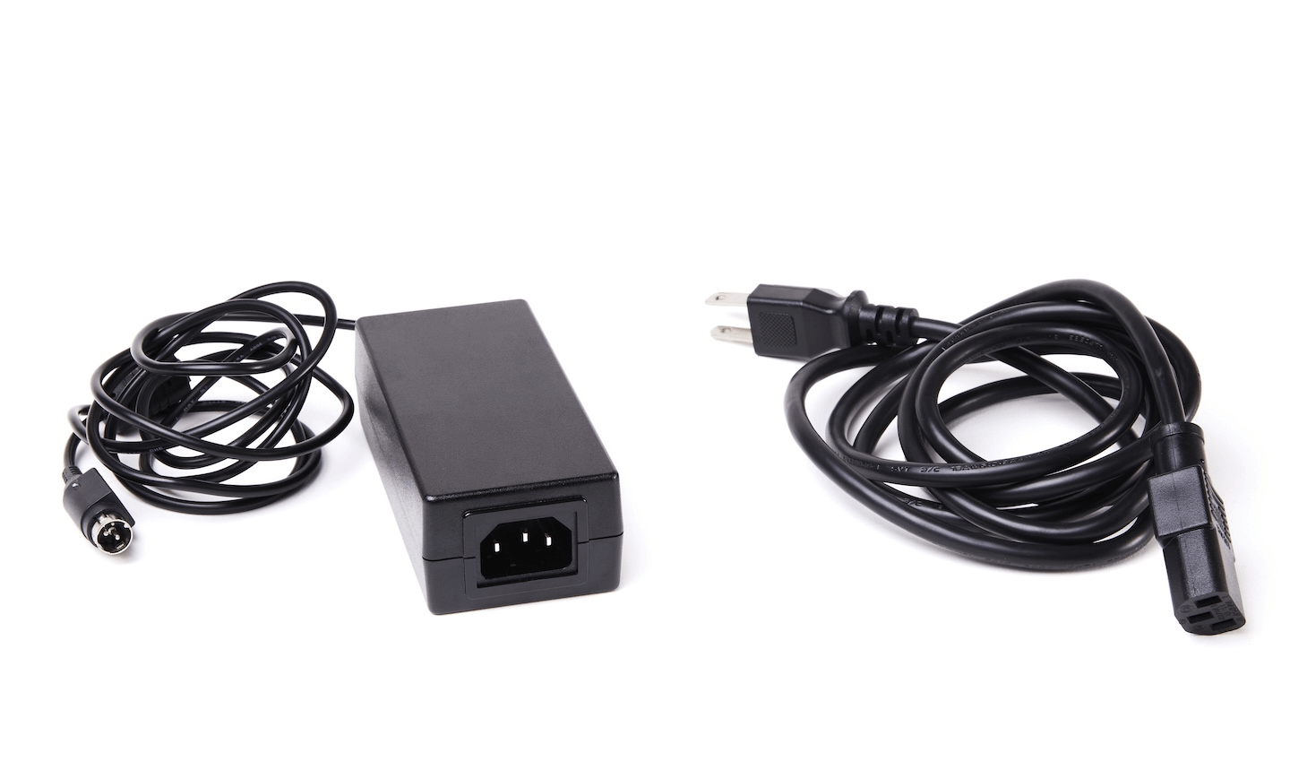 AC adapter and power cable.