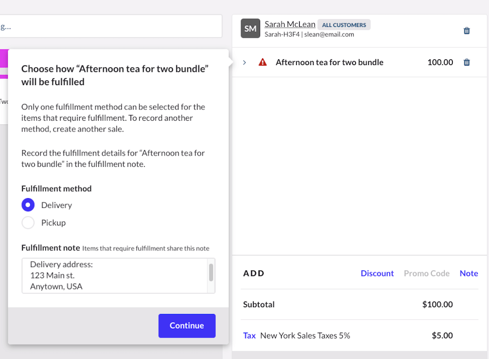 Kiezen van afhandelingsmethode als onderdeel van de workflow voor afhandeling.