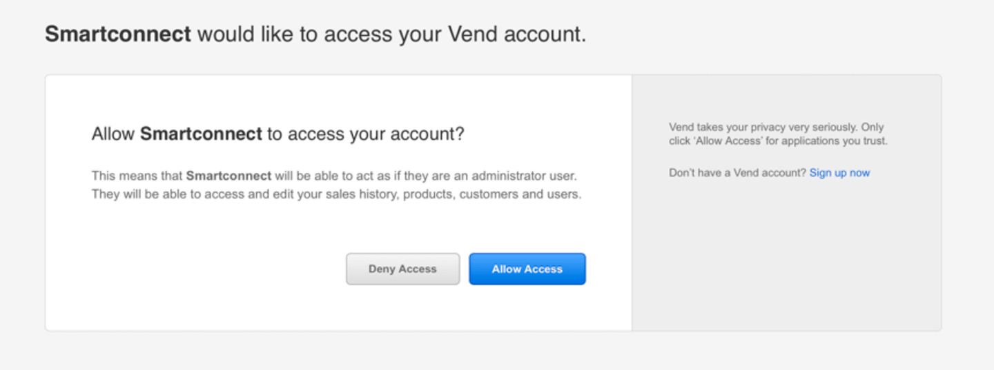 Option to Deny Access or Allow Access to Smartconnect.