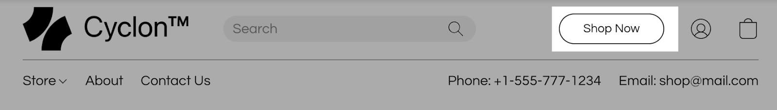 Instant Site button example
