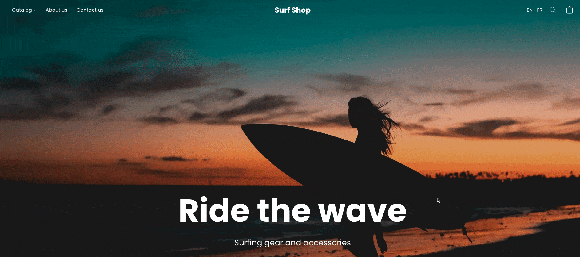 Switching language on Instant Site