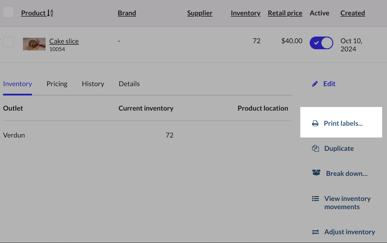 Print-labels-one-product