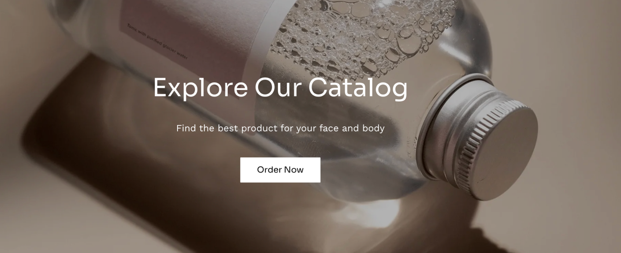 A button on an Instant Site section