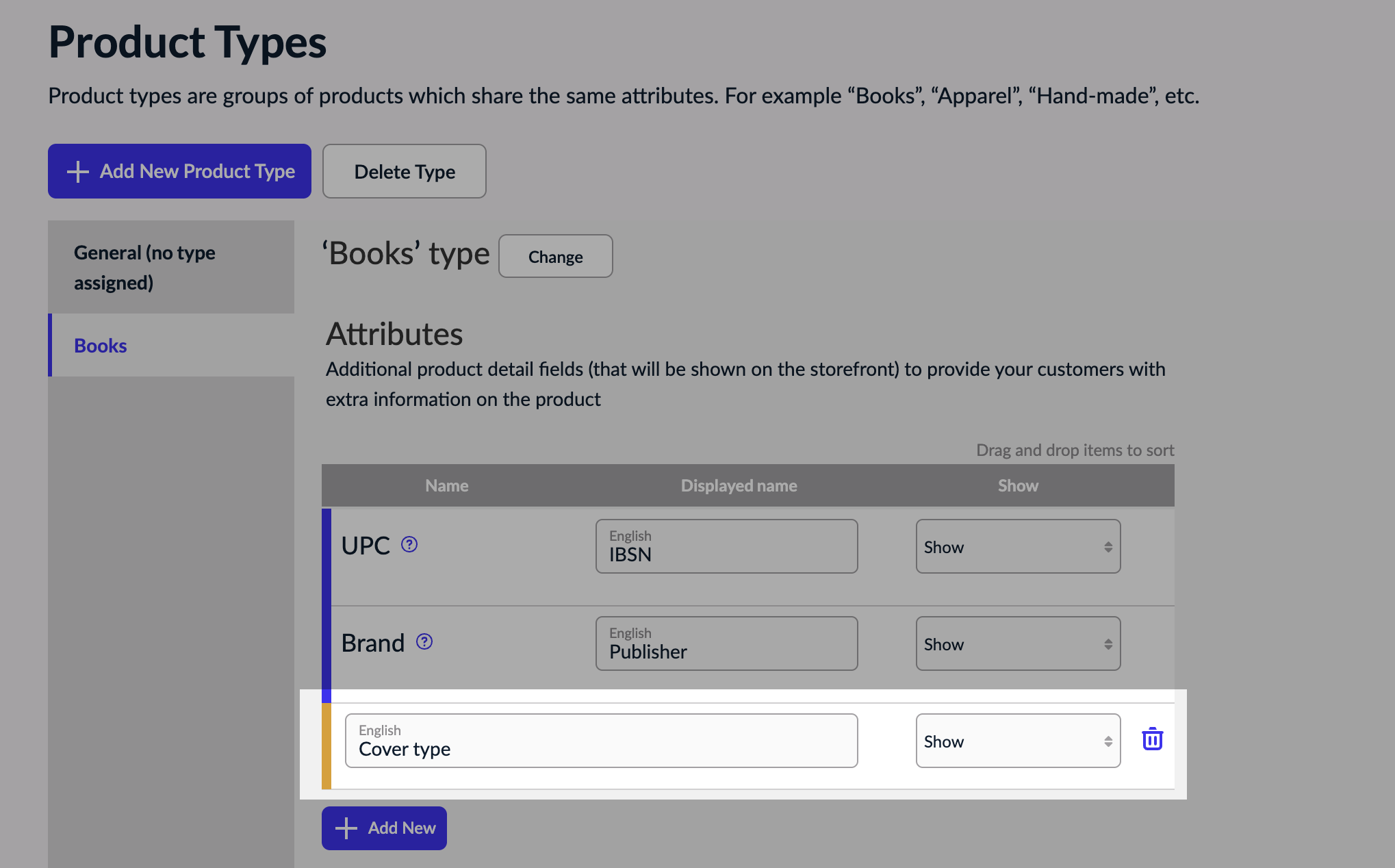 Creating more product attributes