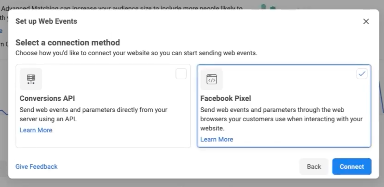 Connecting Meta Pixel