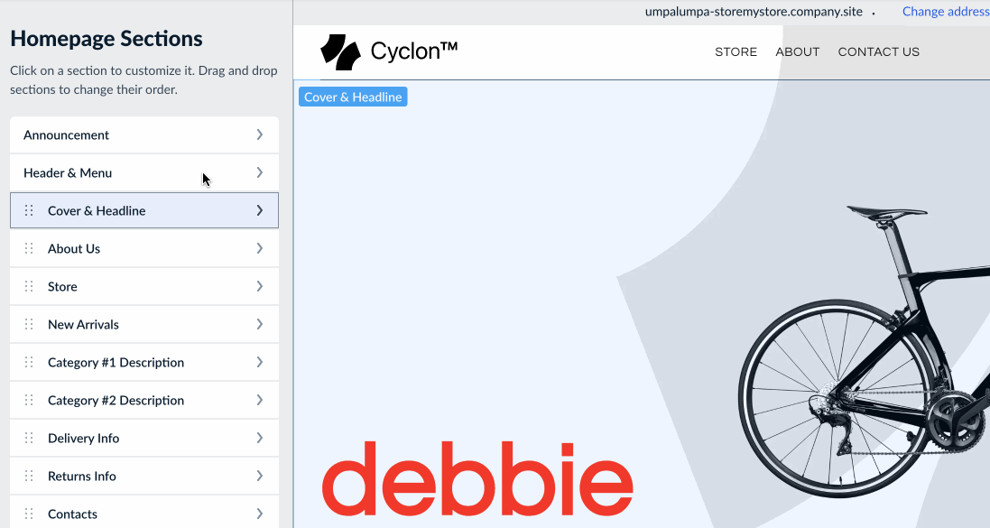 Setting up navigation menu