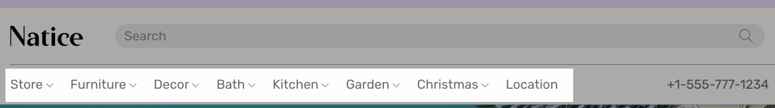Navigation menu on Instant Site