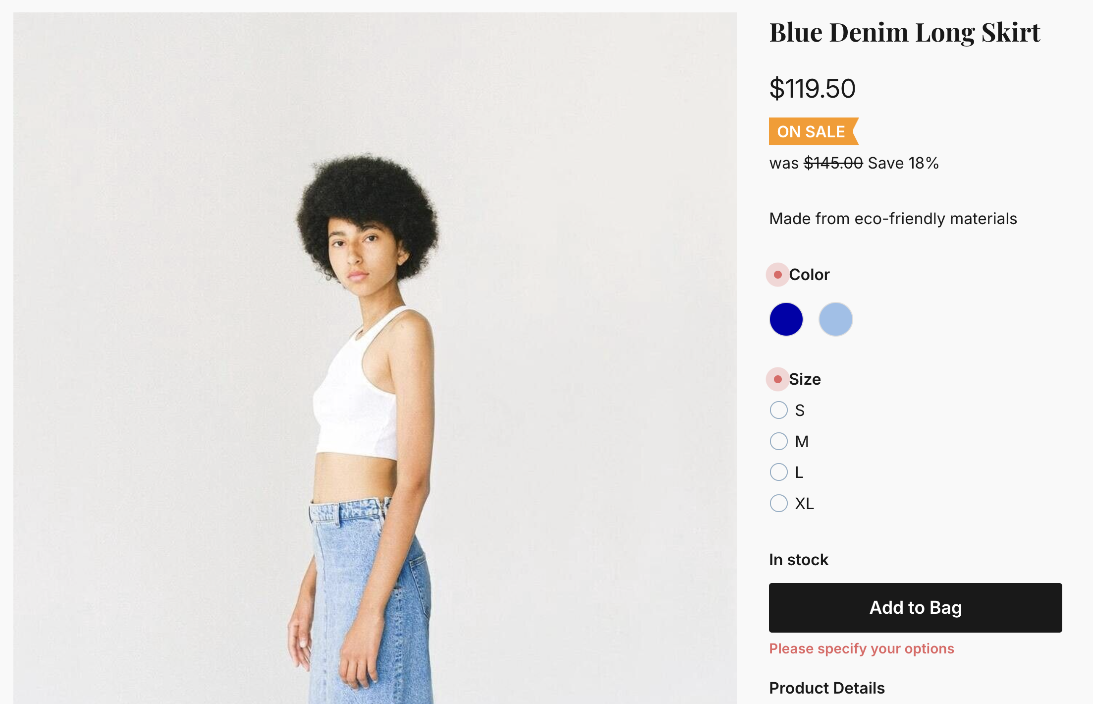 Reminding to pick options