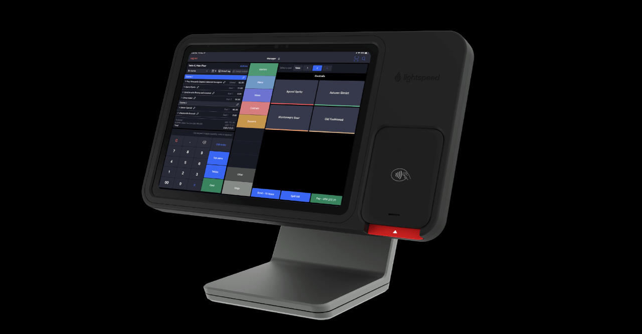 Support Lightspeed pour iPad avec dispositif de paiement intégré
