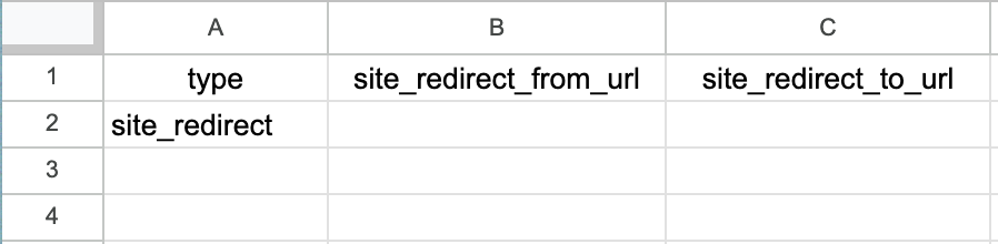 Example file in a spreadsheet