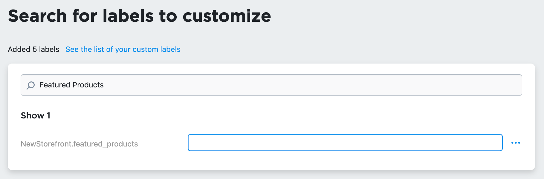 Removing label in your eCom storefront