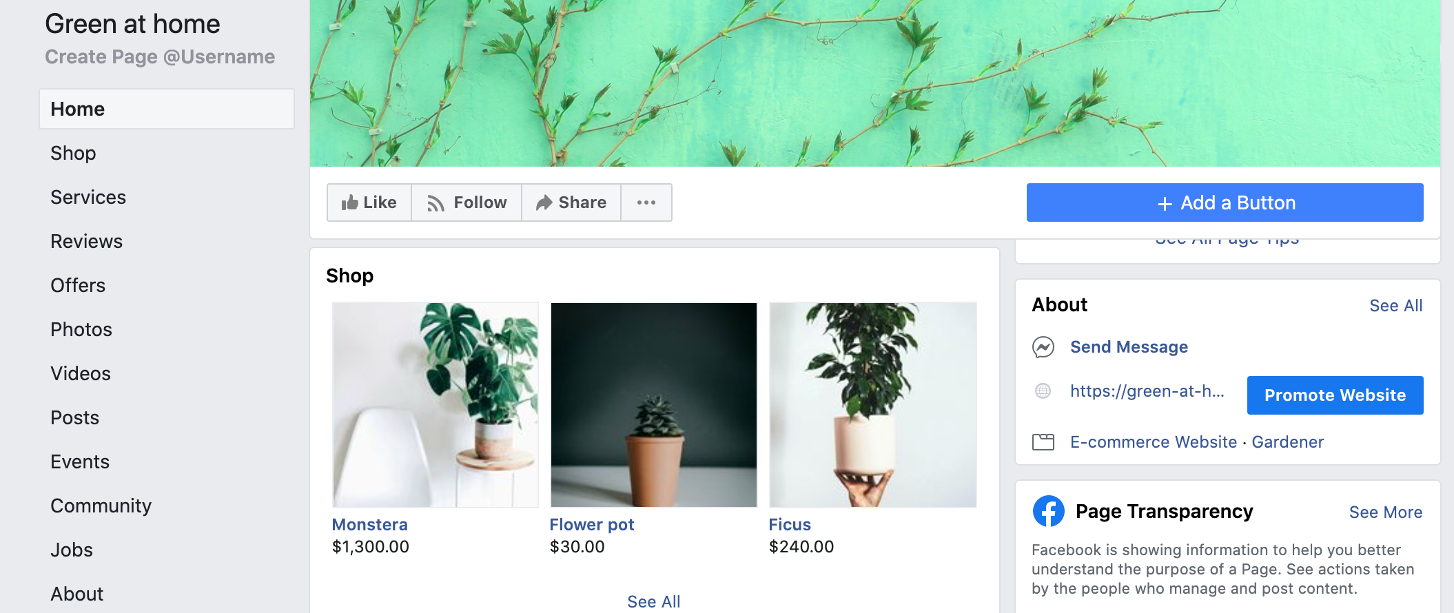 display facebook shop on the home tab.png