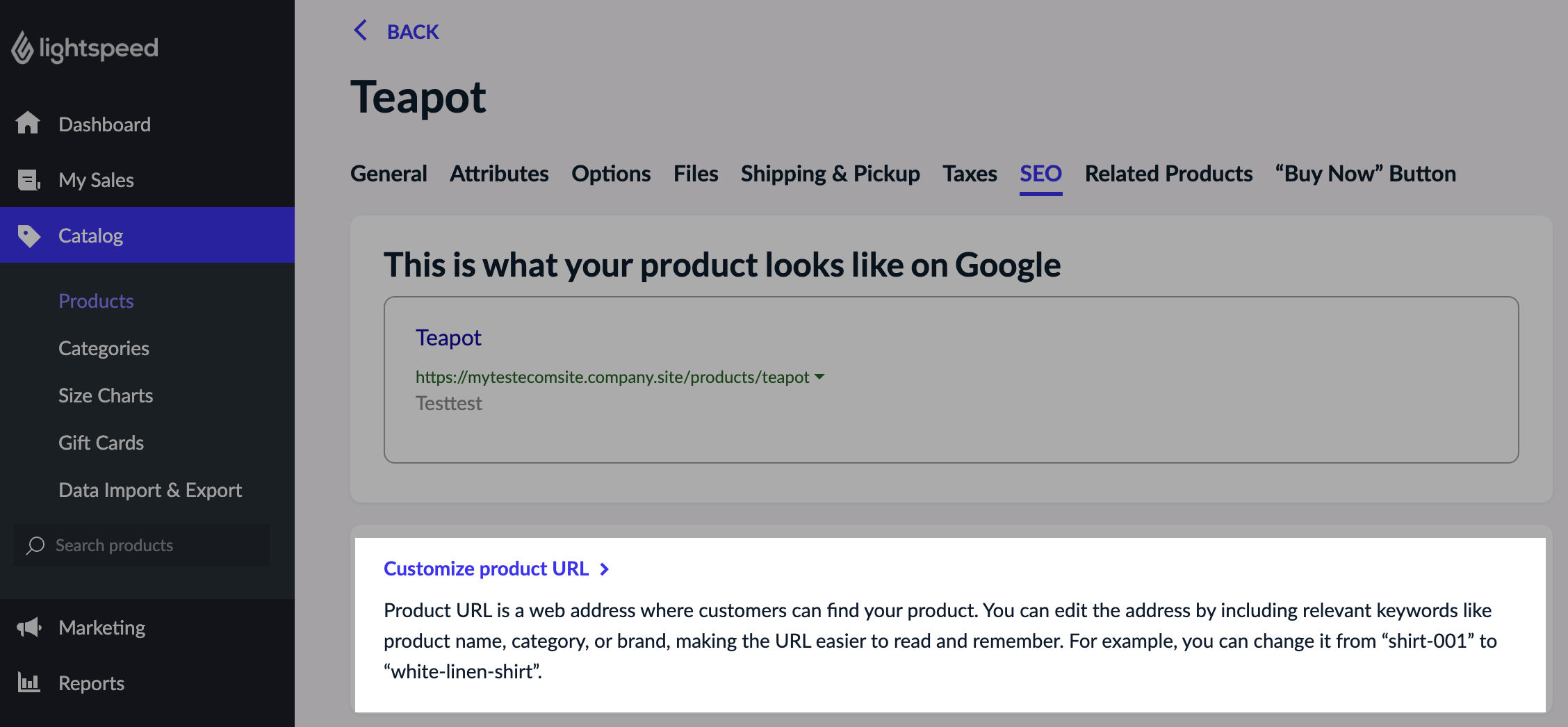 SEO-knop.