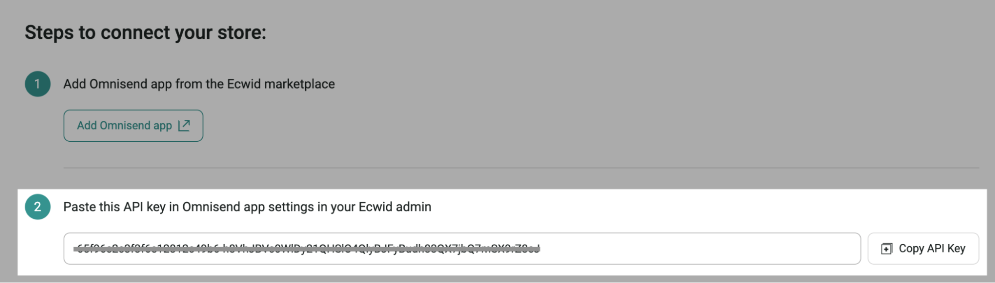 API key example