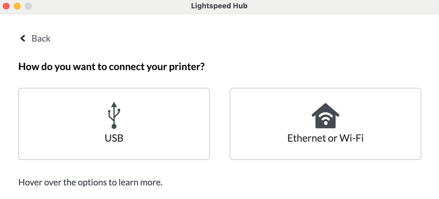 Devices and label printing page setup options.