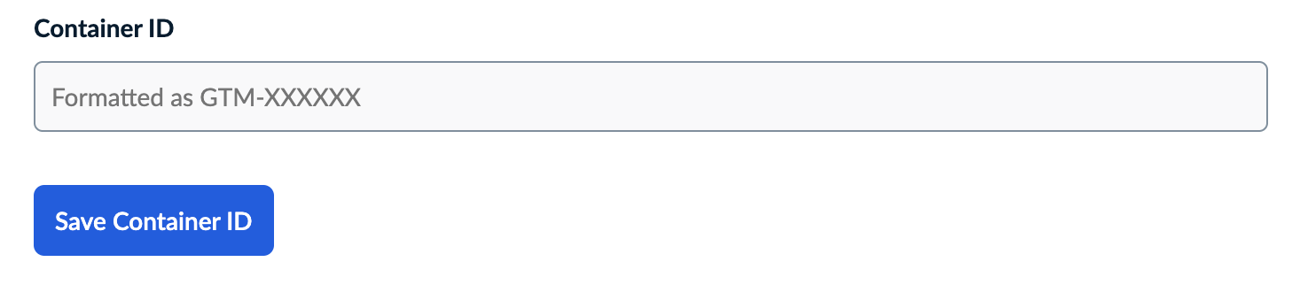 Pasting container ID in eCom admin