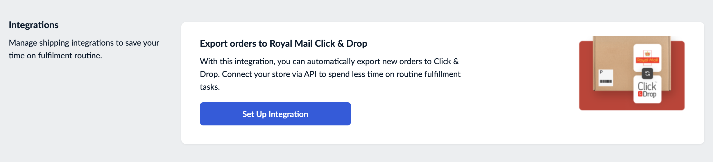 The Integrations block