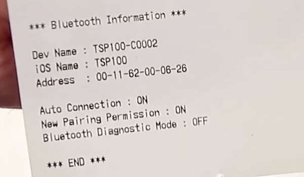 Bluetooth-statusblad