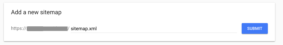 Adding sitemap in Google Search Console
