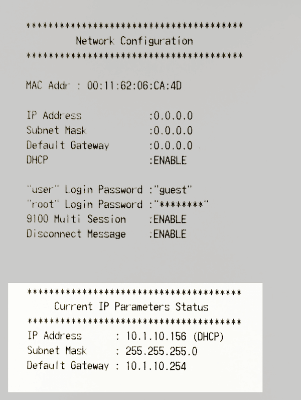The status sheet