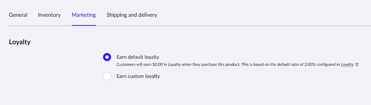 Add/Edit product page showing Marketing tab.