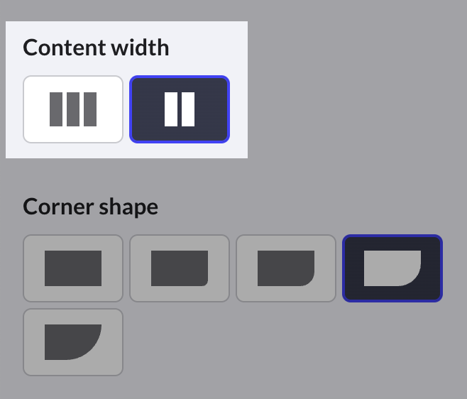 Setting default content width on your site