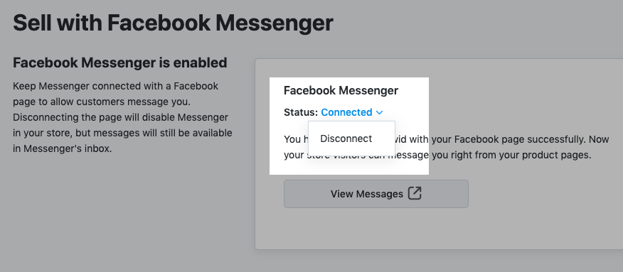 Changing Status to Disconnect