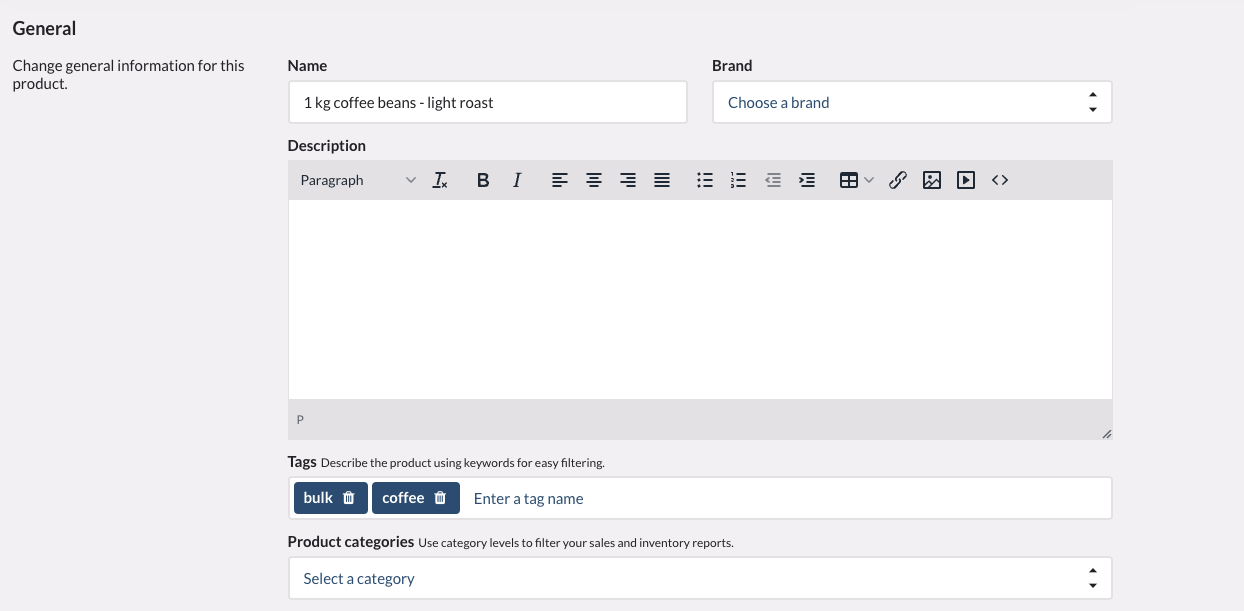 Adding product page.