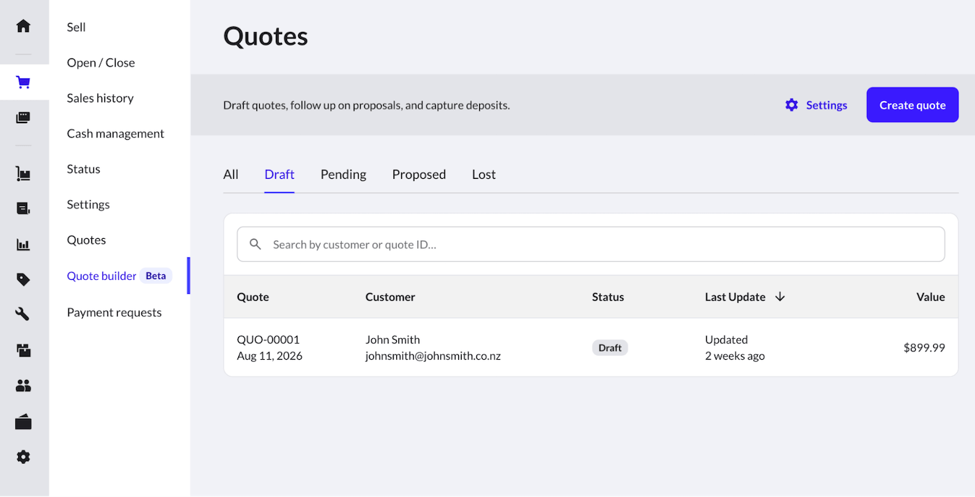 Quotes page.